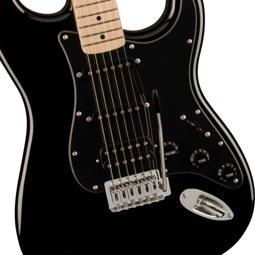 SQUIER SONIC STRATOCASTER HSS BLACK NERA