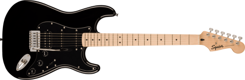 SQUIER SONIC STRATOCASTER HSS BLACK NERA