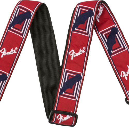 Fender Fender 2&quot; Monogrammed Strap, Red/White/Blue