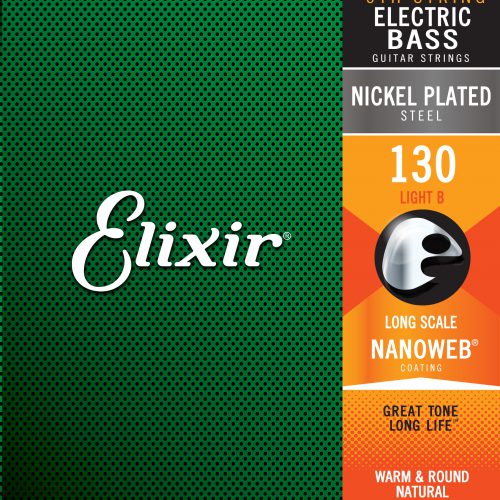 ELIXIR CORDA SINGOLA PER BASS 130 MICKEL PLATED