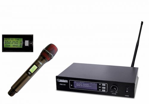 AUDIO DESIGN Sistema wireless 100 Ch, UHF con microfono a gelato PMU311
