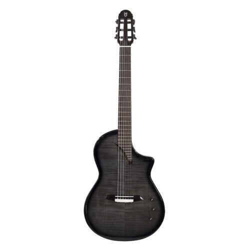 Martinez Chitarra Classica Elettrificata Hispania Transparent Black + Bag