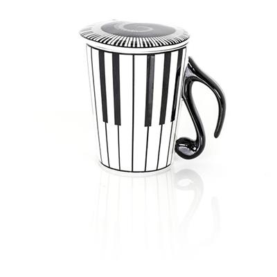 Musicwear Tazza Mug And Lid (Keyboard)