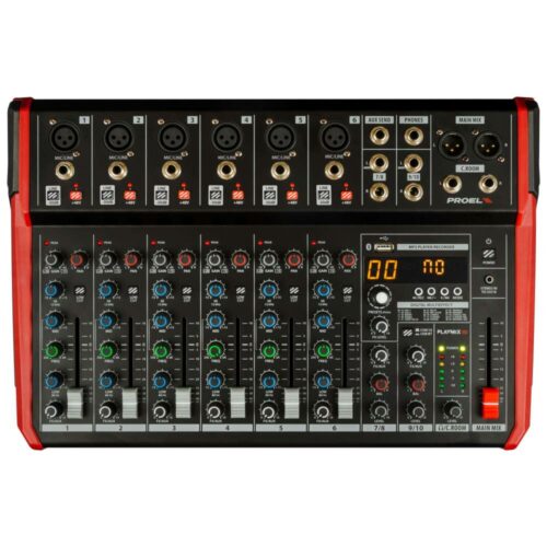 PROEL MIXER 10 CANALI CON EFFETTI E USB PLAYMIX10