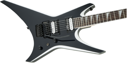 Jackson JS Series Warrior JS32, Black with White Bevels