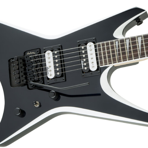 Jackson JS Series Warrior JS32, Black with White Bevels