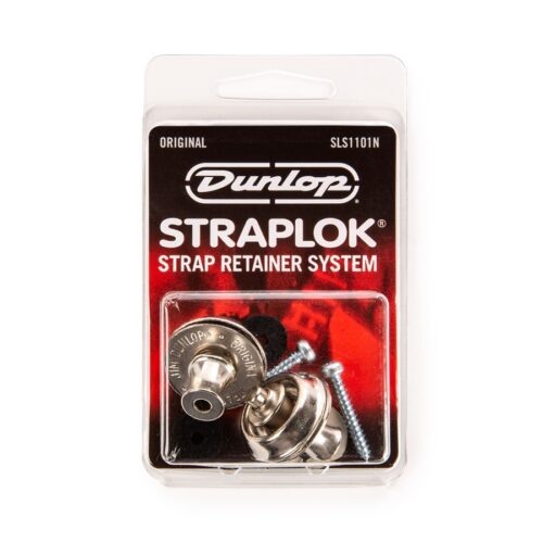 Dunlop SLS1101N Straplock Original Strap Retainer System, Nickel