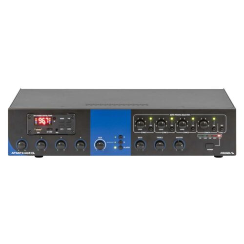 PROEL AMPLIFICATORE 240W + MIXER RACK 240W 4 ZONE