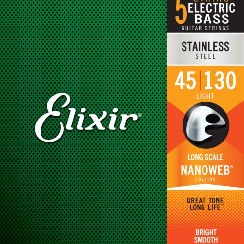 ELIXIR CORDE PER BASSO 45 130 Stainless Steel NANOWEB
