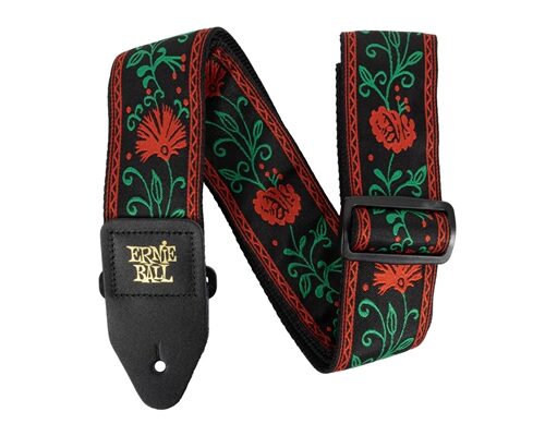 ERNIE BALL - 5361 JACQUARD STRAP WESTERN ROSE