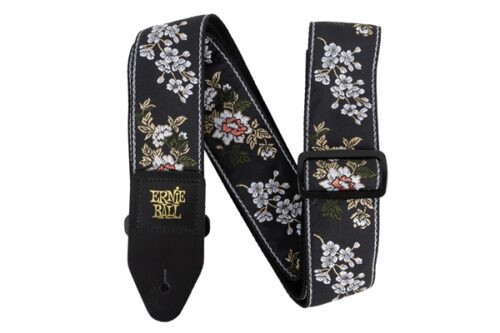 ERNIE BALL - 5362 JACQUARD STRAP WHITE BLOSSOM