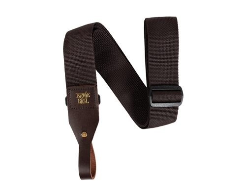 ERNIE BALL - 5366 POLYPRO ACOUSTIC GTR STRAP BROWN