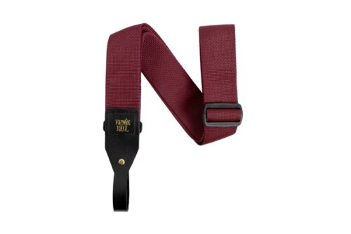 ERNIE BALL - 5367 POLYPRO ACOUSTIC GTR STRAP BURGUNDY