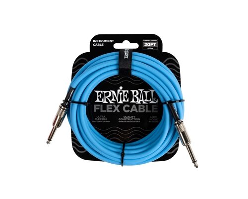ERNIE BALL - 6417 FLEX CABLE BLUE 6M
