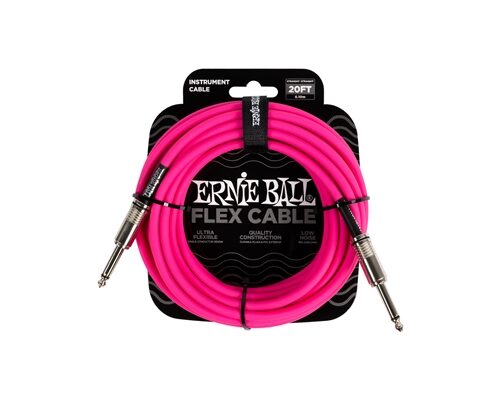 ERNIE BALL - 6418 FLEX CABLE PINK 6M