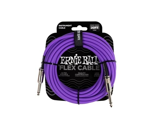 ERNIE BALL - 6420 FLEX CABLE PURPLE 6M