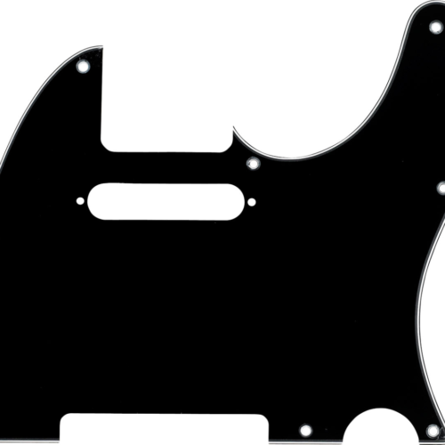 Fender Pickguard, Telecaster, 8-Hole Mount, Black, 3-Ply