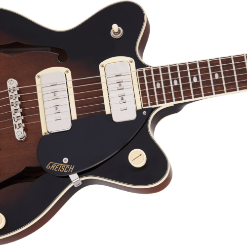 Gretsch G2655-P90 Streamliner Center Block Jr. DC P90 V-Stoptail, Brownstone