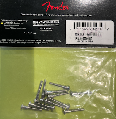 FENDER SET 12 VITI PER PICKUP