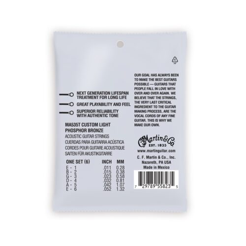 MARTIN & CO. - MA535T AUTHENTIC LIFESPAN 2.0 CUSTOM LIGHT PHOSPHOR 11 52 MA5