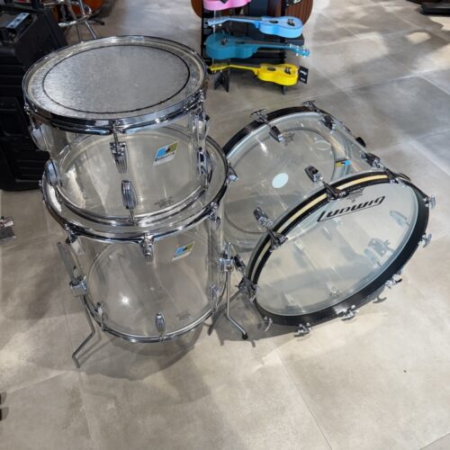 LUDWIG VISTALITE CLEAR 22/13/16 1976 BATTERIA IN ACRILICO USATO