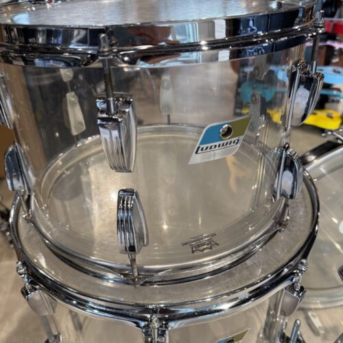 LUDWIG VISTALITE CLEAR 22/13/16 1976 BATTERIA IN ACRILICO USATO