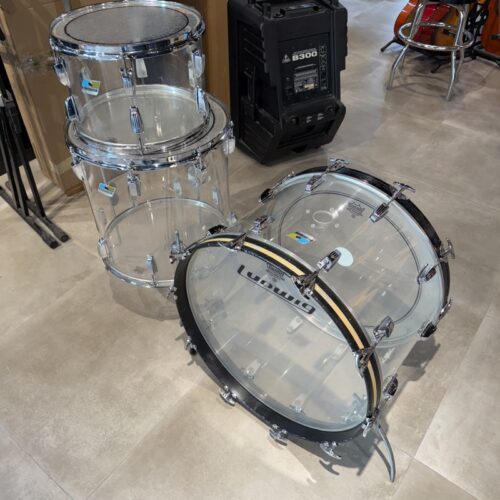 LUDWIG VISTALITE CLEAR 22/13/16 1976 BATTERIA IN ACRILICO USATO